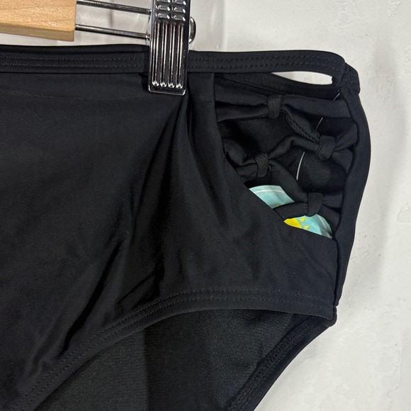 NWT Island Soul Curve Black High-Waisted Bikini Bottom size 3X - Picture 3 of 11